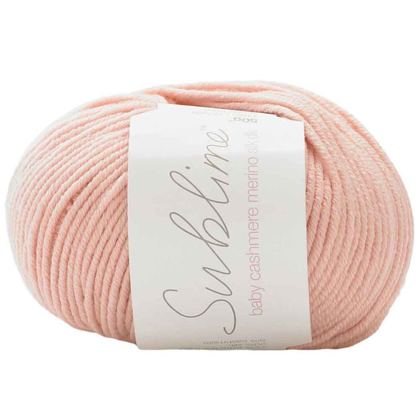 Sublime Baby Cashmere Merino Silk DK Knitting Yarn, 50g | 001 Piglet