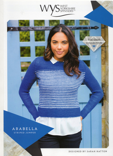 Arabella Striped Jumper Pattern | WYS Wensleydale Gems 