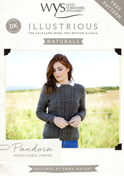 Mixed Cable Jumper Pattern | WYS Illustrious - Main image