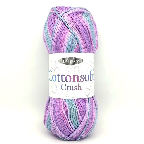 King Cole Cottonsoft Crush DK Knitting Yarn - 100g balls | 2441 Rhododendron