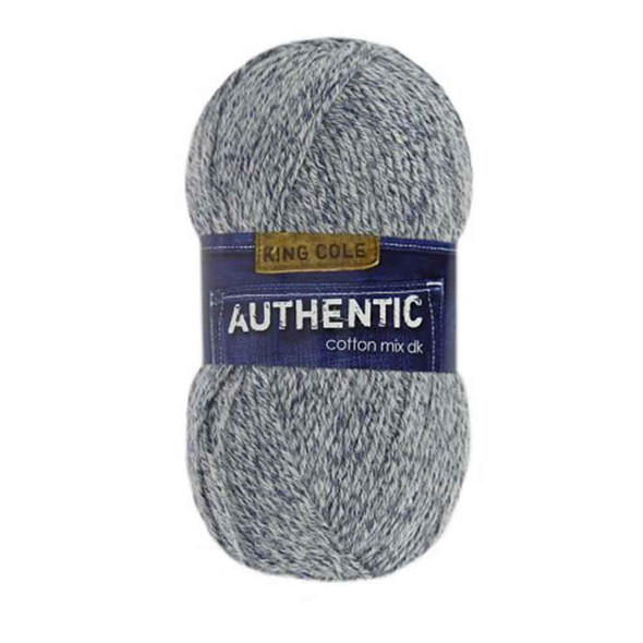 King Cole Authentic Cotton Knitting Yarn, 100g | Various Shades - Main Image