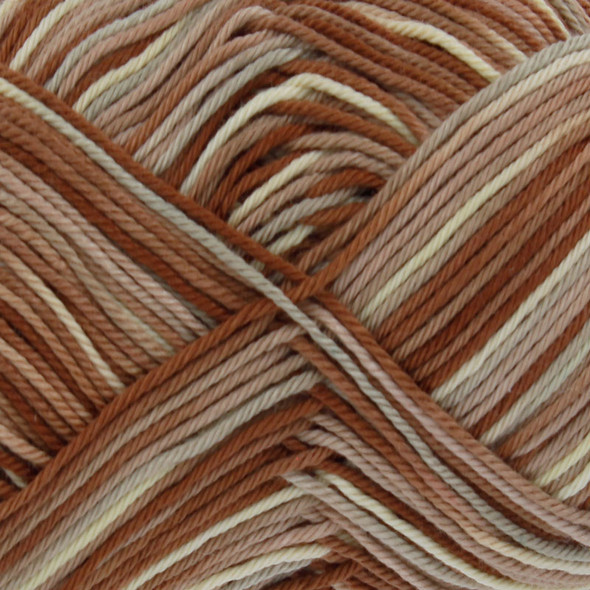 King Cole Giza Cotton Sorbet 4 Ply Knitting Yarn, 50g Balls | 2428 Toffee