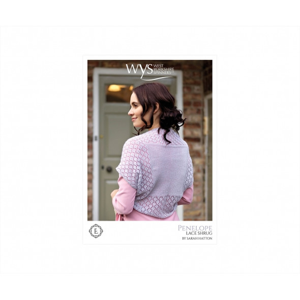 Penelope - Lace weight pattern for a knitted shrug | West Yorkshire Spinners  - Pattern cover