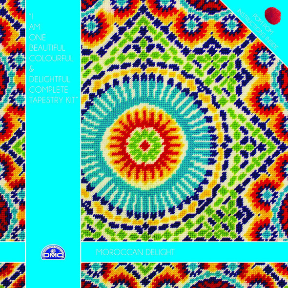 DMC Morrocan Delight Complete Tapestry Kit 16" x 16" / 40cm x 40cm in Size - Main image