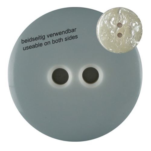 Dill Buttons | Round Gray Buttons | 18mm