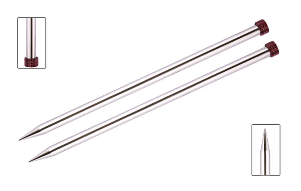 KnitPro Nova Metal Straight Single Point Needles | 15 cm Long  - Main Image