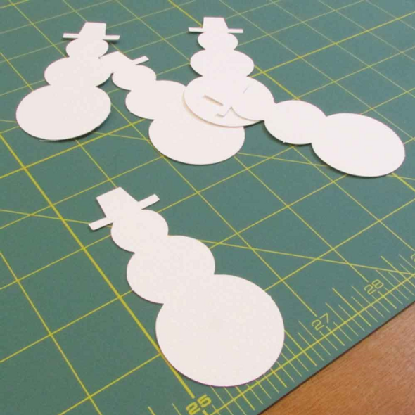 Stix 2 | Diecut Card Shapes | Snowman Shape | 15 Pieces - Main Image