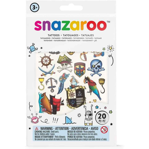 Snazaroo Face Paint Temporary Tattoo Set, Boys Adventure - Main Image