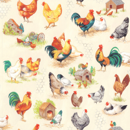 Chicken Talk | Nutex UK Limited | 800801 | Scenic, Cream - Main image