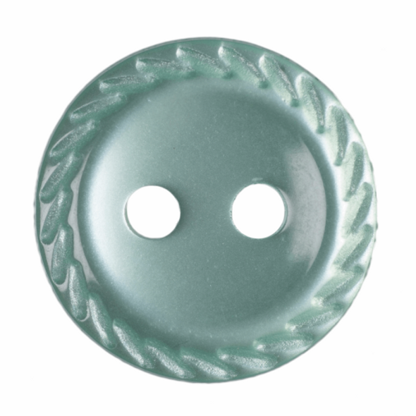 Polyester Cut Edge Buttons| 11mm| Pale Green