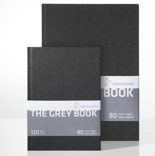 Grey Art Book | Hahnemühle | 40 Sheets (80 Pages), 120gsm | Various Sizes - Main Image