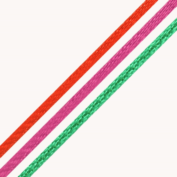 2mm Polyester Flat Rope | Berisfords |  Various Colours