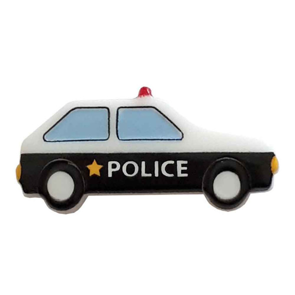 Police Car Buttons | 25 mm | Black/White | Dill Buttons 