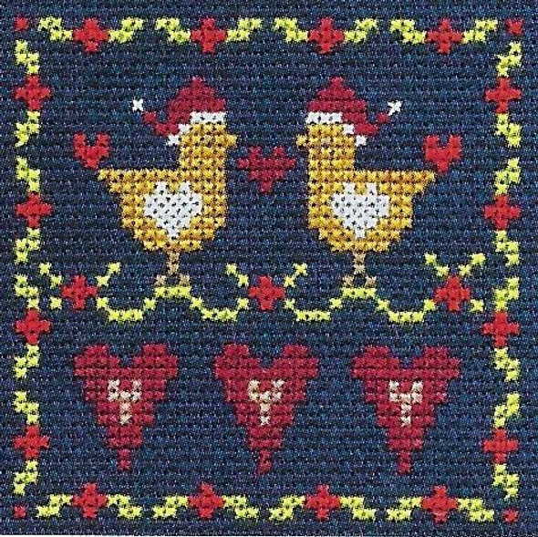 DMC | Cross Stitch Kit | Christmas Mini Kit | Love Birds