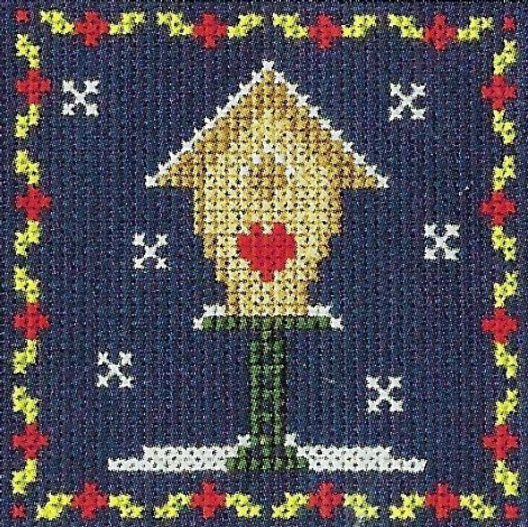DMC | Cross Stitch Kit | Christmas Mini Kit | Bird House