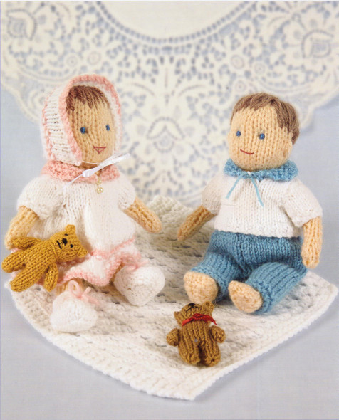 Knits & Pieces, Matilda and Maisy (Glove puppets and their Babies) Knitting Pattern 2