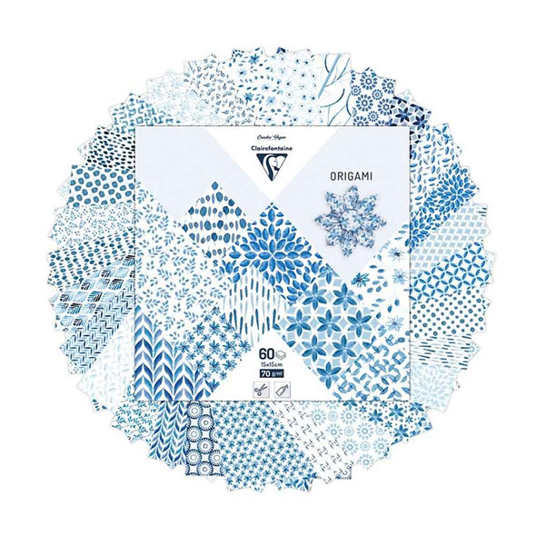 Shibori Floral, Batik Patterned Origami Paper Pack and Papers