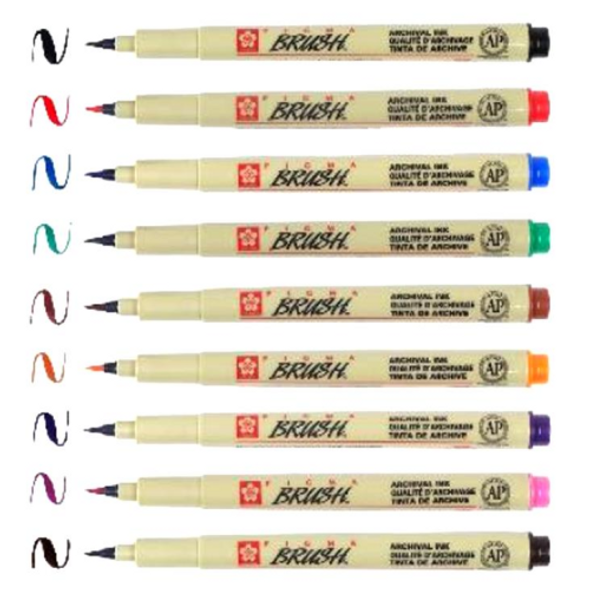 Sakura Pigma Brush Pens | Various Colours - Main image
