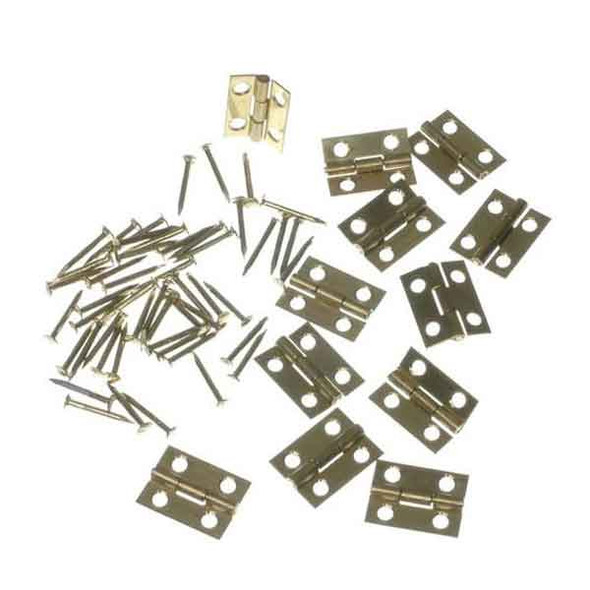 Butt Hinges 15mm with Pins | 12 Pieces in a Pack