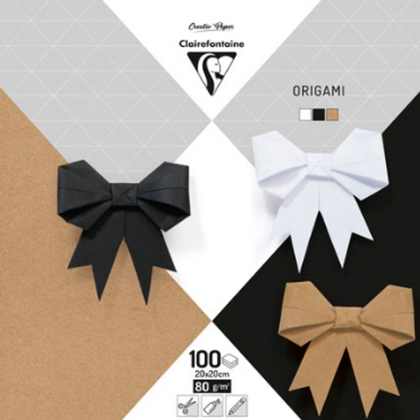 20 x 20cm Origami Paper Packs | 100 sheets | Creativ' Paper | Various Colour Packs