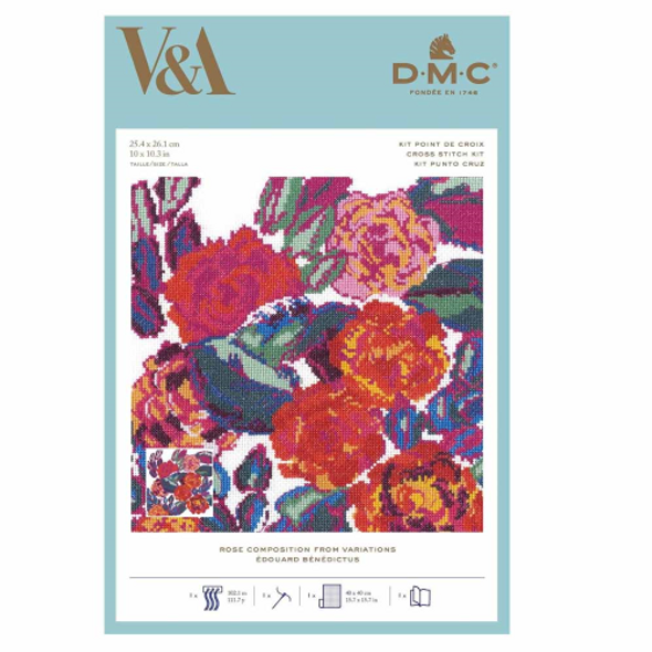  DMC V&A cross stitch kit - Rose compositions - Main