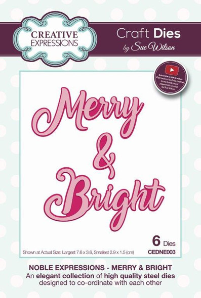 Creative Expressions | Craft Dies | Sue Wilson | Noble Expressions | Merry & Bright