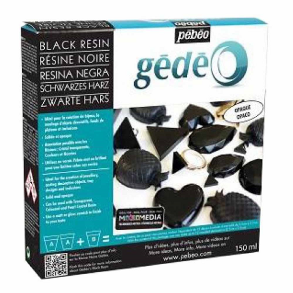 Pebeo Gedeo Black Resin Kit, 150ml