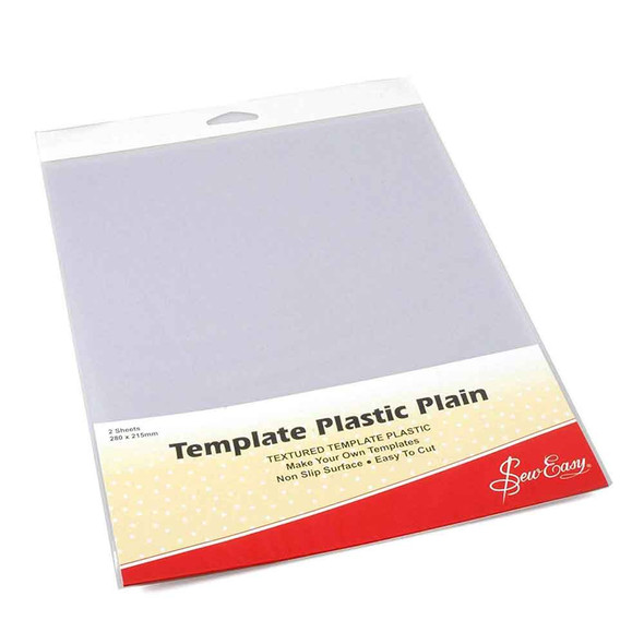 Plain Template Plastic | 280 x 215mm | 2pcs | Sew Easy - Main