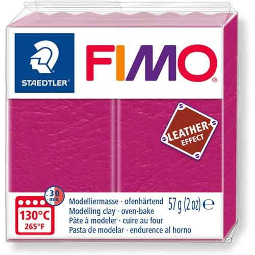 Staedtler | Fimo Leather Effect | 57g / 2oz | Berry