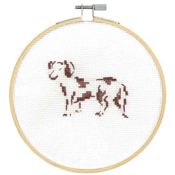 Cross Stitch Happy Dachshund Design