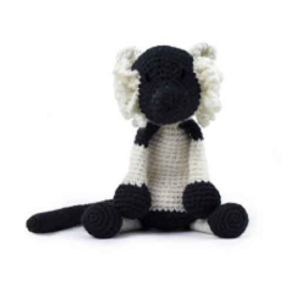 Toft Amigurumi Crochet Kits | Edward's Menagerie Animals | Kerry Lord | Andre the Lemur - Level 1 (Complete Beginner)