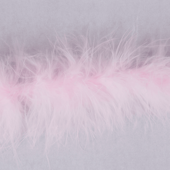 The Craft Factory | Luxury Marabou Trim | 4mm | Per Half Mtr | Pale Pink