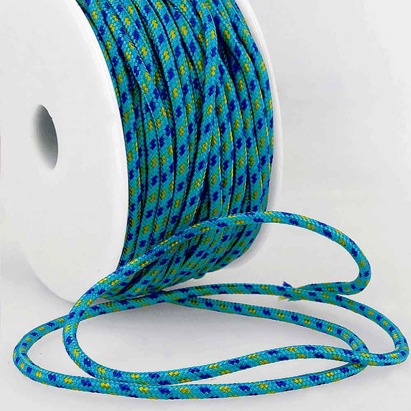 Multicoloured Paracord | Groves | Turquoise / Purple / Yellow