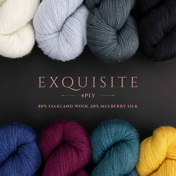 WYS Exquisite 4 Ply Knitting Yarn, 100g Hanks | Various Shades
