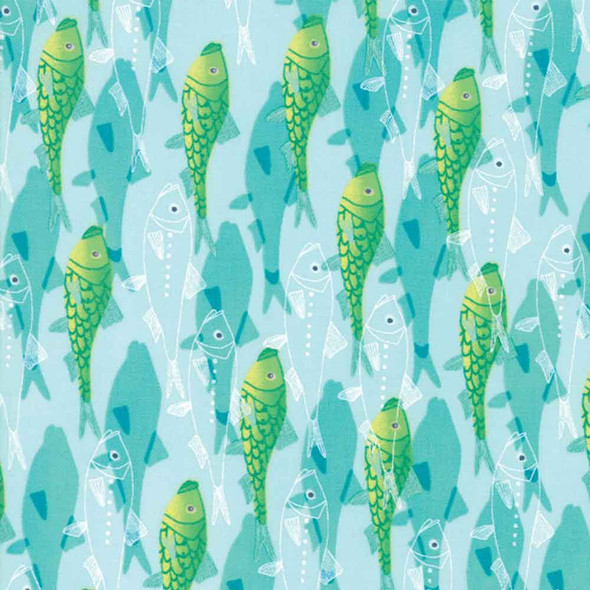 Pacific Wanderings Mara Penny Moda Fabric | 13324-12 Fog