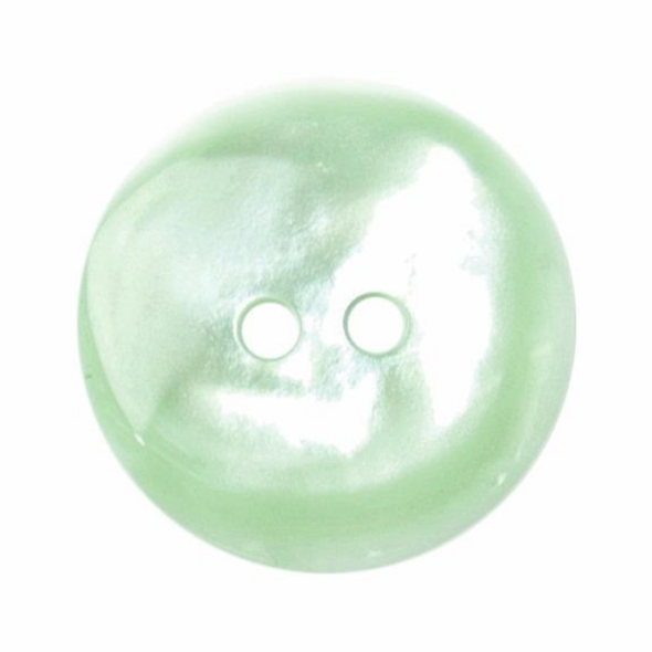 Polyester Button | 19mm | 2 Hole | Green