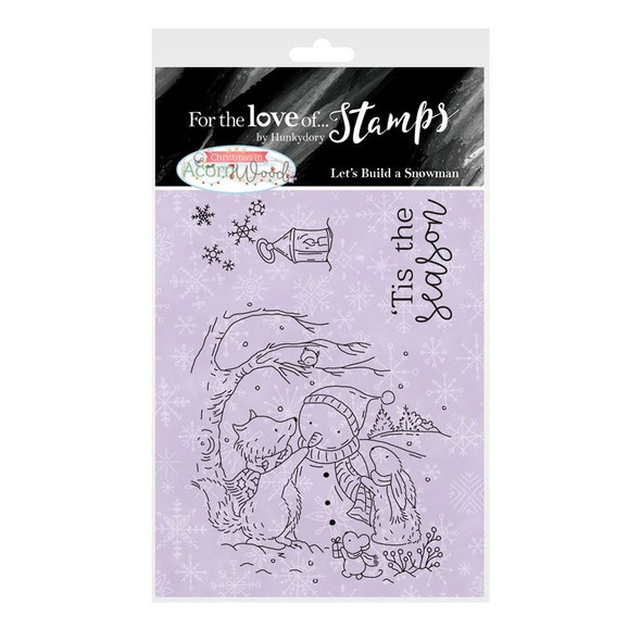 Let's Build A Snowman | For the Love of... Stamps | Christmas in Acorn Wood | Hunkydory