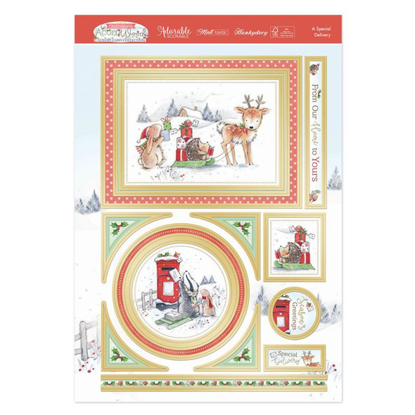 A Special Delivery | Luxury Topper Set | Christmas in Acorn Wood | Hunkydory | Toppers
