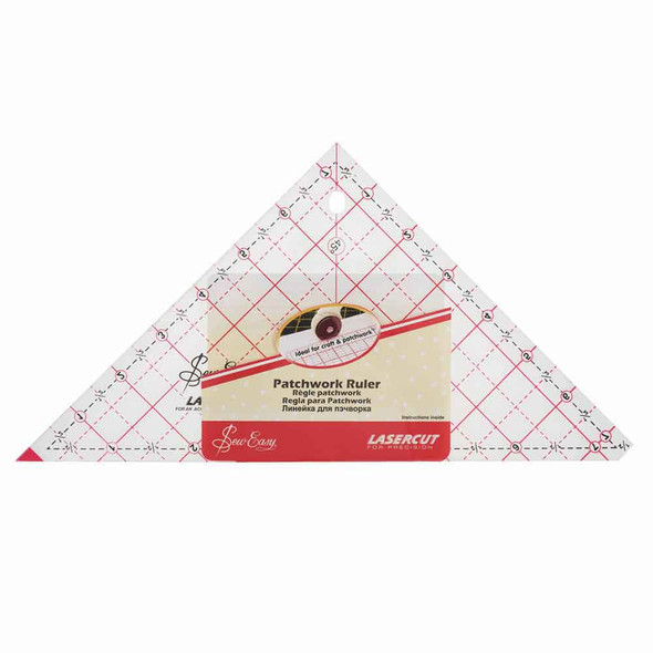 Sew Easy Triangular Patchwork Ruler 7.5"