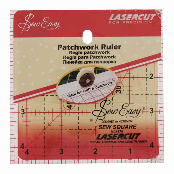 Sew Easy Square Patchwork Ruler Template 4½"