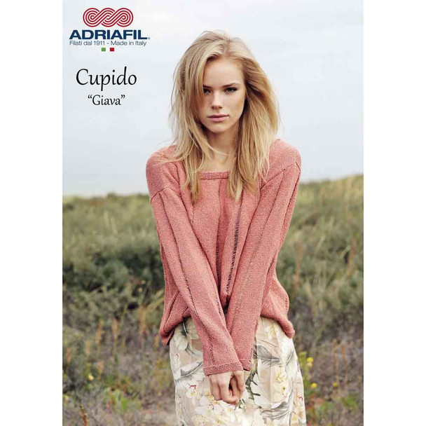 Giava Pullover/Top Knitting Pattern | Adriafil Cupido 4 Ply | Digital Download - Main Image