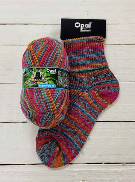 Opal Rainforest 16 (Regenwald XVI) 4 Ply Sock Knitting Yarn | Various Shades - 9902 The Brawler