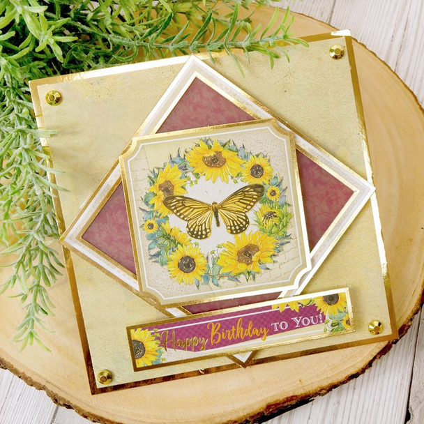 Choose to Shine | Luxury Topper Set | Forever Florals - Sunflower | Hunkydory | Example