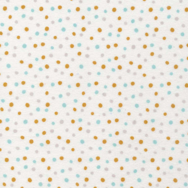 Northerly Flannels | Cloud9 Fabrics | C9NT226931 | Confetti Turquoise / Gold