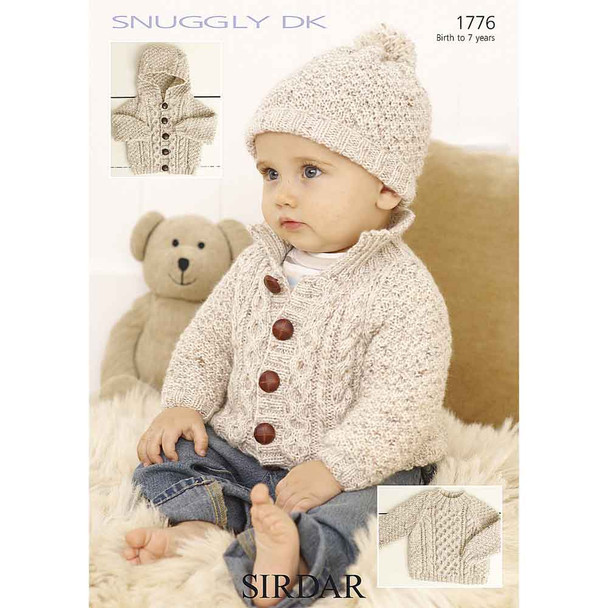 Sweater, Jackets and Hat Knitting Pattern | Sirdar Snuggly DK 1776 | Digital Download - Main Image