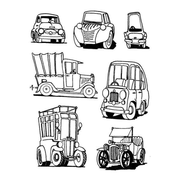 Picture This | A6 Stamps | Little Vehicles  - Main Image