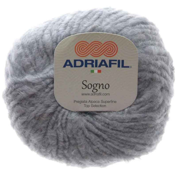 Adriafil Sogno Chunky Knitting Yarn, 50g Balls | 051 Grey