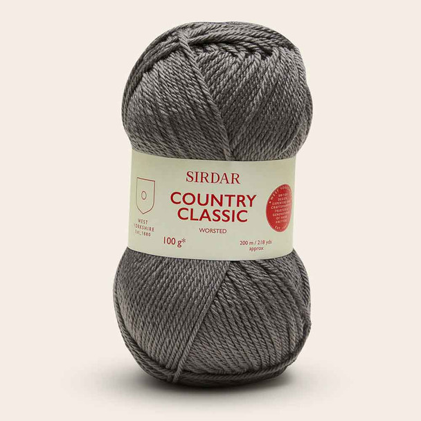 Sirdar Country Classic Worsted, 100g Balls | 663 Pewter