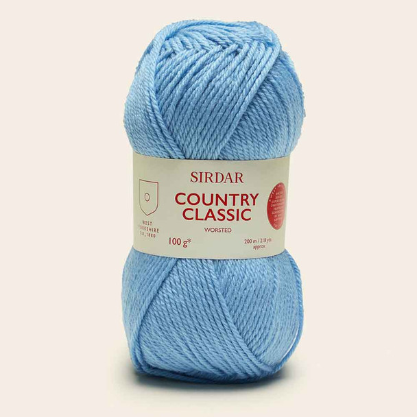 Sirdar Country Classic Worsted, 100g Balls | 667 Cornflower