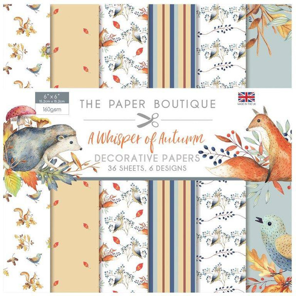 The Paper Boutique | A Whisper of Autumn | Decorative Papers | 6" x 6"